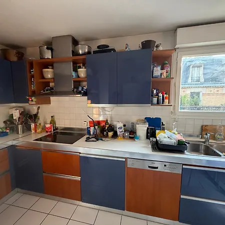 13 M2 Bedroom In A Fully Equipped 126 M2 Séjour chez l'habitant Paris